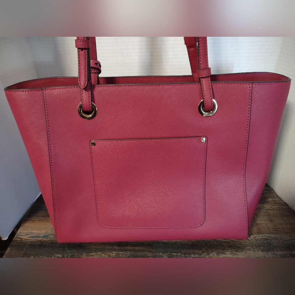 Michael Kors Walsh Berry Multifunctional Leather Medium Tote Purse New With Tags - Picture 3 of 16